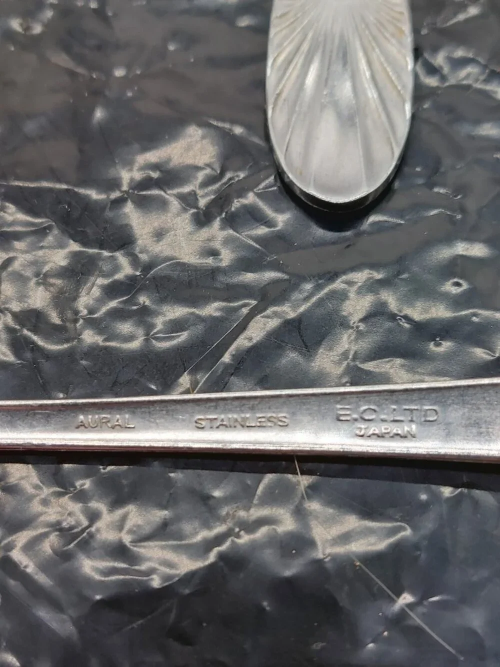 E C Ltd Aural Stainless Flatware 3 Dinner 2 Salad Forks 3 Soup Spoons Lot Of 8